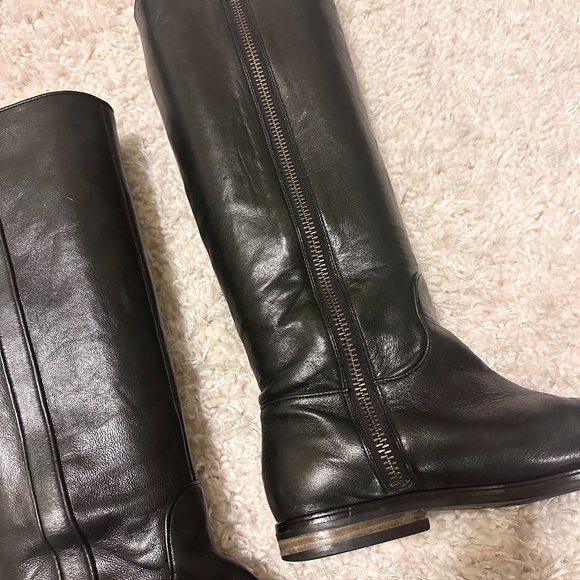Coach Vintage Black Leather Riding Boot Size : 7.5 - Picture 4 of 6